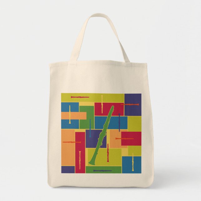 Bolsa Tote Saco Clarinete Colorblocks (Frente)