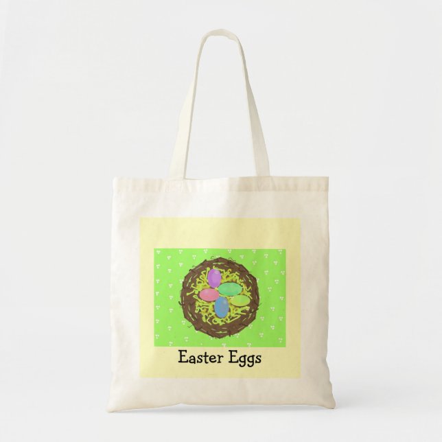 Bolsa Tote Saco Coletor de Ovos de Páscoa (Frente)