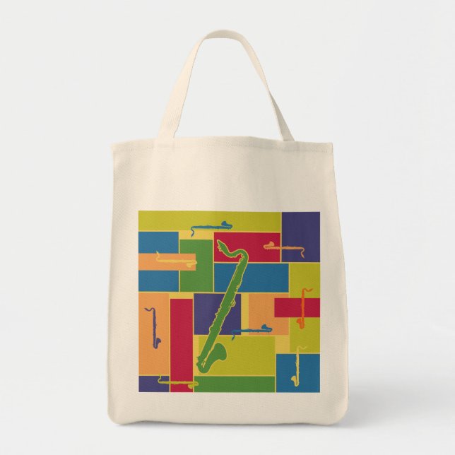 Bolsa Tote Saco Colorblocks (Frente)