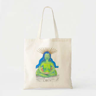 Bolsa Tote Saco com a Mãe Terra.