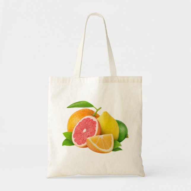Bolsa Tote Saco com citrinas (Frente)
