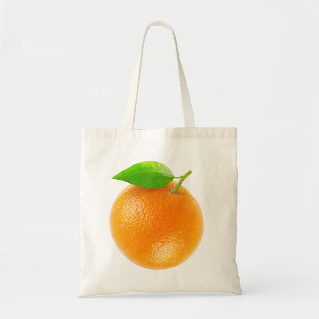 Bolsa Tote Saco com fruta laranja (Frente)