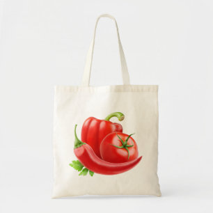 Bolsa Tote Saco com legumes frescos