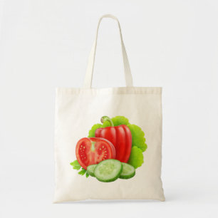 Bolsa Tote Saco com legumes frescos