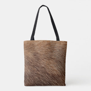 Bolsa Tote Saco com pelo de animal