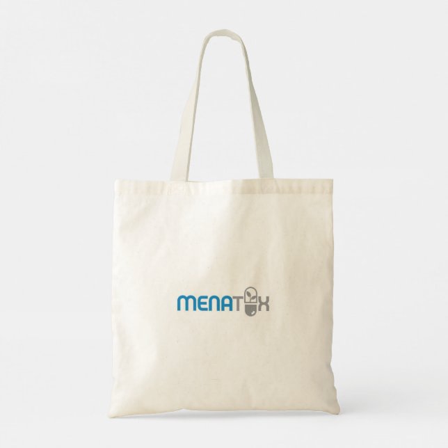 Bolsa Tote Saco com uma imagem que representa MENATOX (Verso)