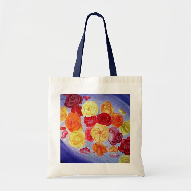 Bolsa Tote Saco cor-de-rosa do botão (Frente)