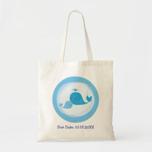 Bolsa Tote Saco da baleia da mamã e do bebê