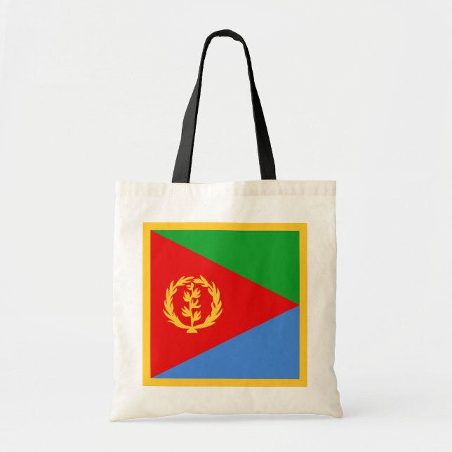 Bolsa Tote Saco da bandeira de Eritrea (Frente)