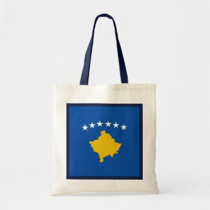 Bolsa Tote Saco da bandeira de Kosovo