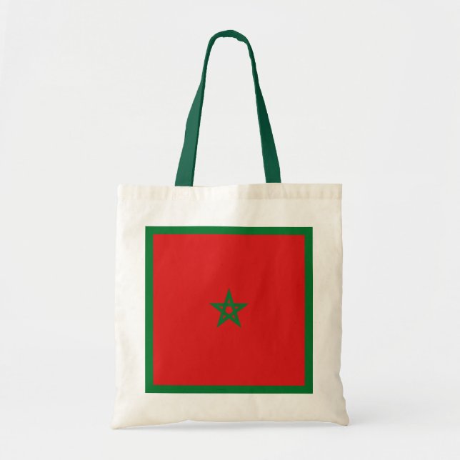 Bolsa Tote Saco da bandeira de Marrocos (Frente)