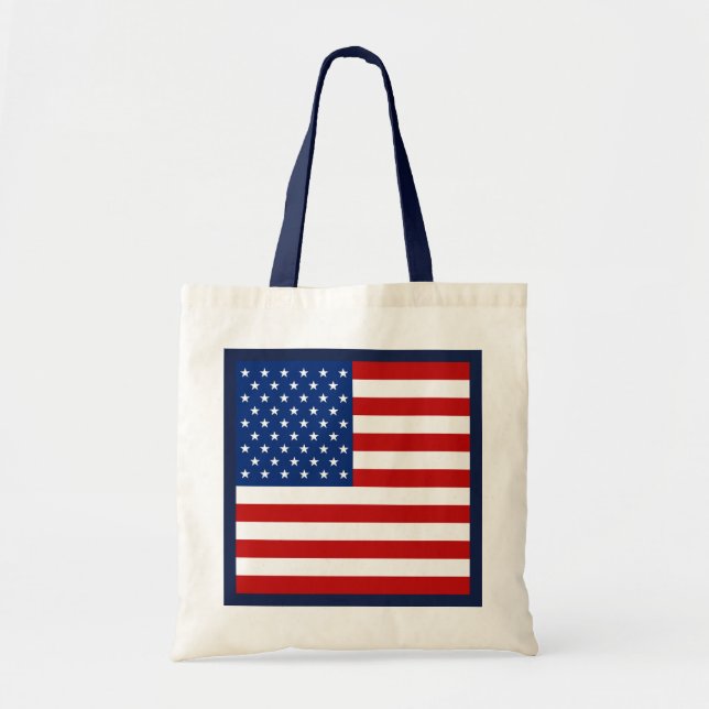Bolsa Tote Saco da bandeira dos EUA (Frente)