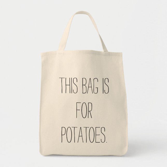 Bolsa Tote saco da batata (Frente)