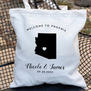 Bolsa Tote Saco da boa vinda do casamento da arizona para
