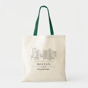 Bolsa Tote Saco da boa vinda do casamento de Boston
