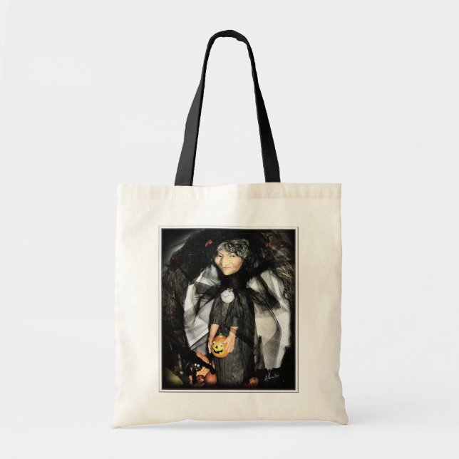 Bolsa Tote Saco da bruxa do Dia das Bruxas (Frente)