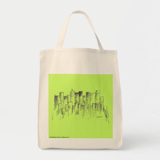 Bolsa Tote Saco da cidade (Frente)