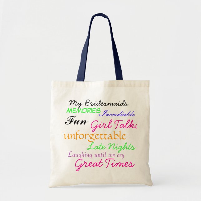 Bolsa Tote Saco da dama de honra (Frente)