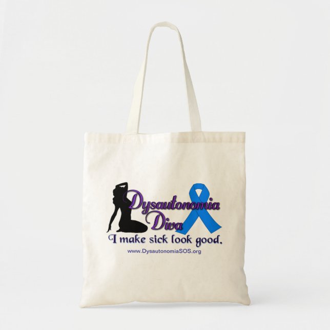 Bolsa Tote Saco da diva de Dysautonomia (Frente)