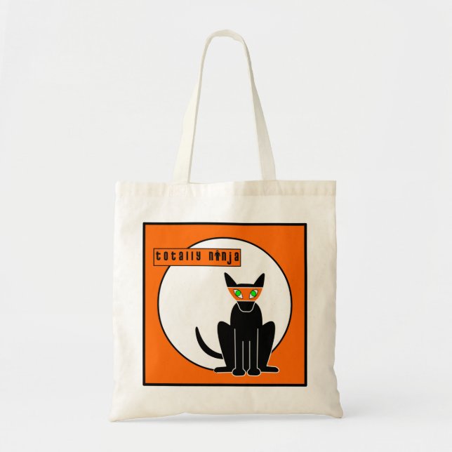 Bolsa Tote Saco da doçura ou travessura de Ninja (Frente)