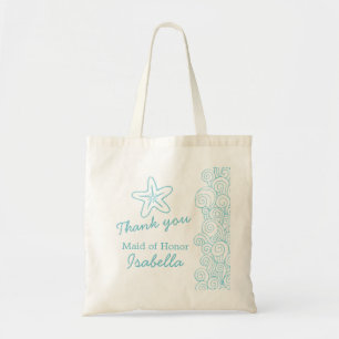 Bolsa Tote Saco da madrinha de casamento do aqua do