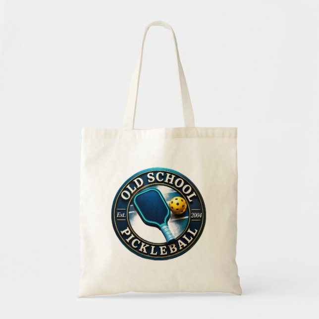 Bolsa Tote Saco da marca Old School Pickleball (Frente)