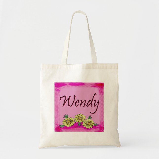 Bolsa Tote Saco da margarida de Wendy (Frente)