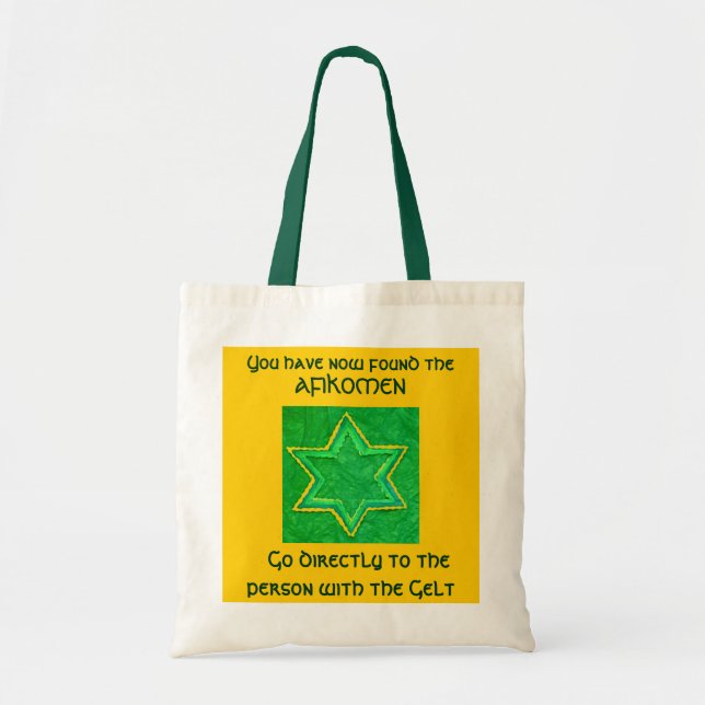 Bolsa Tote Saco da mordaça de Afikomen (Frente)