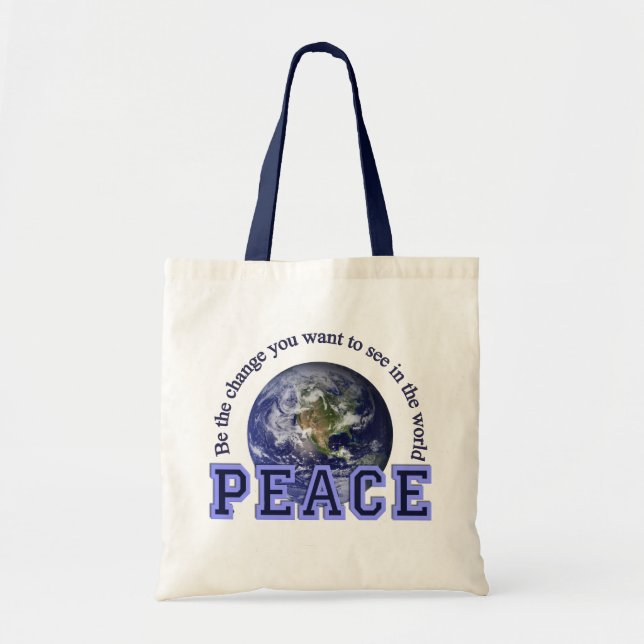 Bolsa Tote Saco da paz - escolha o estilo (Frente)