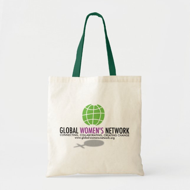 Bolsa Tote Saco da rede das mulheres globais (Frente)