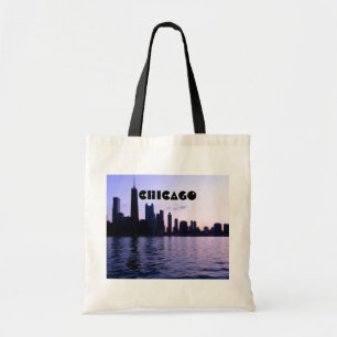 Bolsa Tote Saco da skyline de Chicago