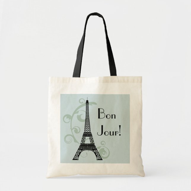 Bolsa Tote Saco da torre Eiffel (Frente)