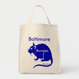 Bolsa Tote Saco da vida urbana dos ratos dos "coelhos" de