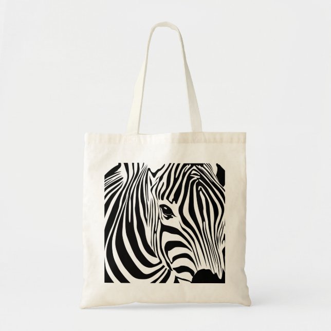 Bolsa Tote Saco da zebra (Frente)