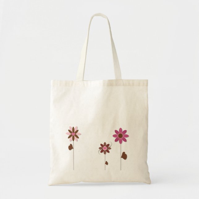 Bolsa Tote Saco das flores (Frente)