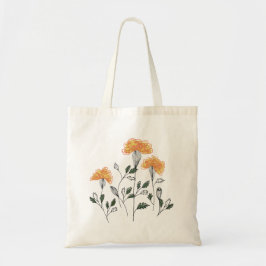 Bolsa Tote Saco das Flores Amarelas Felizes