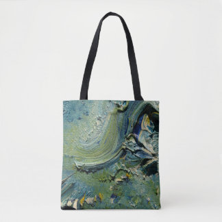 Bolsa Tote Saco de Abstrato de Arte Verde Funky