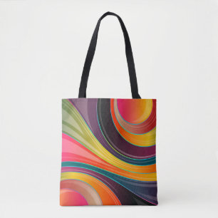 Bolsa Tote saco de abstrato de espiral circular