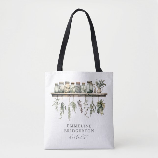 Bolsa Tote Saco de água-forte de Ervas (Frente)