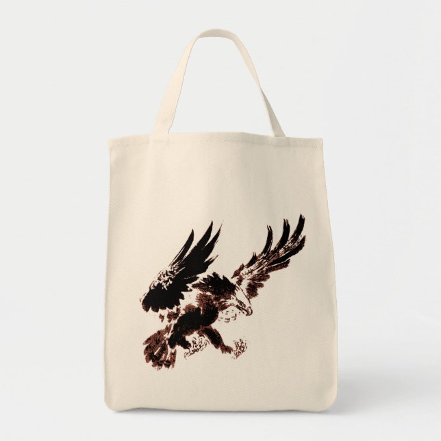Bolsa Tote Saco de águia caçadora (Frente)