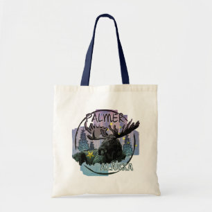 Bolsa Tote Saco de alce rústico do Palmer Alaska