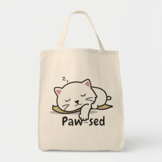 Bolsa Tote Saco de Algodão Gatinho Fofo – Tote Gato Preguiços
