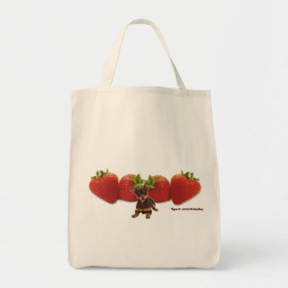Bolsa Tote Saco de Alore das morangos da chihuahua