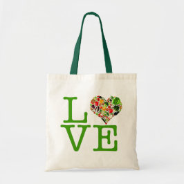 Bolsa Tote Saco de Amor de Vegan Saudável
