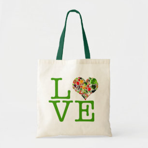 Bolsa Tote Saco de Amor de Vegan Saudável