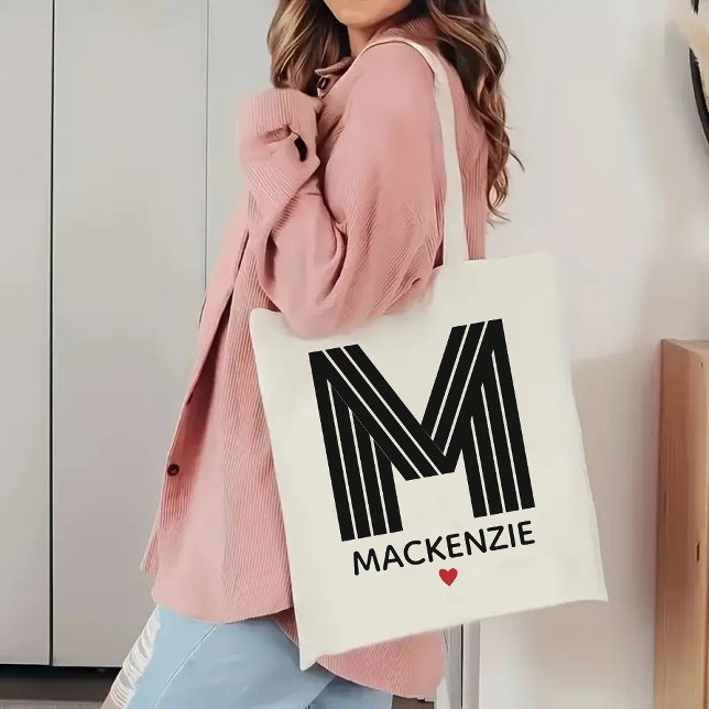 Bolsa Tote Saco de Aniversário Personalizado e Tote de Natal  (monogram tote bag, initial name tote, custom name tote, personalized tote bag, minimalist tote bag)