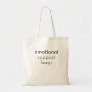 Bolsa Tote Saco de Apoio Emocional Tipografia Minimalista D