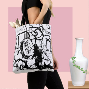Bolsa Tote Saco de Arte de Rua de Londres, Samurai, Arte Cria
