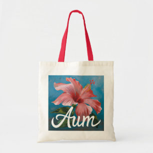 Bolsa Tote Saco de Arte Flor Red Hibiscus