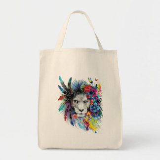 Bolsa Tote Saco de Arte Lion